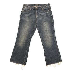 Liverpool Straight Leg Cropped Denim Jeans Size 6 28